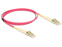 DeLOCK 84640 InfiniBand/fibre optic cable 1 m LC OM4 Violet