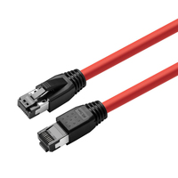 Microconnect MC-SFTP803R cavo di rete Rosso 3 m Cat8.1 S/FTP (S-STP)