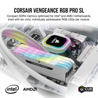 Corsair Vengeance RGB Pro CMH32GX4M2D3600C18W memory module 32 GB 2 x 16 GB DDR4 3600 MHz