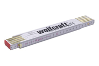 wolfcraft GmbH 5227000 Lineal Maßstabslineal 212 mm Beige, Schwarz, Rot