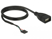 DeLOCK 85671 USB-kabel 0,6 m Zwart
