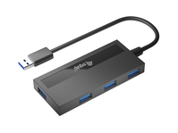 Equip 128956 interface hub USB 3.2 Gen 1 (3.1 Gen 1) Type-A 5000 Mbit/s Zwart