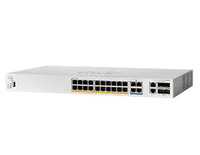 Cisco CBS350 Managed L3 Gigabit Ethernet (10/100/1000) Power over Ethernet (PoE) 1U Schwarz, Grau