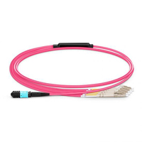 Lanview LVO23050-MTP kabel optyczny 5 m LC OM4 Fioletowy