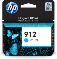 HP 912 Cartouche d'encre cyan authentique