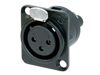 Neutrik NC3FD-S-1-B socket-outlet XLR Black