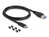 DeLOCK 63205 basisstation voor opslagstations USB 3.2 Gen 1 (3.1 Gen 1) Type-C Zwart, Transparant