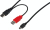 ASSMANN Electronic USB Y-Anschlusskabel, Typ mini B (5pin) - 2xA St/St, 1.0m, USB 2.0 kompatibel, sw