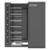 Manhattan Laadkast USB-C 65W voor 7 laptops (tot 16"), geschikt voor laptops, iPads, MacBooks, Chromebooks en andere USB-C apparaten, vakken 402x290x50 mm, USB-C laadkabels inbe...