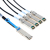 Mellanox Technologies QSFP / 4 SFP+, 3m InfiniBand/fibre optic cable 4 x SFP+ Schwarz