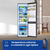 Samsung RB34C775CB1 frigorifero Combinato EcoFlex Libera installazione con congelatore Wifi 1.85m 344 L con rivestimento in acciaio inox Classe C, Nero Antracite