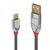 Lindy 36652 cavo USB 2 m USB 2.0 USB A Micro-USB B Grigio