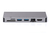 Digitus DA-70877 laptop dock & poortreplicator Bedraad USB 3.2 Gen 1 (3.1 Gen 1) Type-C Grijs
