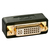 Lindy 41099 cambiador de género para cable DVI-I DVI-D Negro
