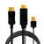 LogiLink CH0091 video átalakító kábel 2 M HDMI + USB Type-A DisplayPort Fekete