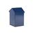 Aluminium Abfallbehälter, mit Schwungdeckel, Carro-Swing, 55 Liter, Farbe Blau