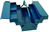 Stahlblech Werkzeugkasten Standard, 5-tlg, Farbe Blau, 430x200x200mm