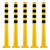 bigpack sperrpfosten flex 3 gelb schwarz ueberfahrbar aufduebeln 90