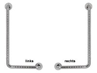 Edelstahl-Stützgriff L-Form ca.30x61cm links(Sundo)