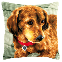 Cross Stitch Kit: Cushion: Dachshund