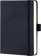 CONCEPTUM Tageskalender 2025 C2511 1T/1S schwarz 15.1x10.8cm