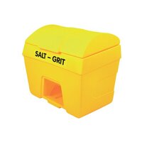 Winter Salt and Grit Bin With Hopper Feed 400 Litre Yellow 317071