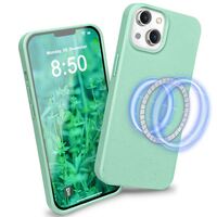 NALIA MagPower Organic Phone Cover compatible with iPhone 14 Case [compatible with MagSafe], Sustainable Eco-Case, Plastic Free Zero Waste Cell Phone Case Protection, Anti-Scrat...
