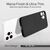NALIA Extrem Dünnes Hardcase für iPhone 13 Pro, Durchsichtig 0,3mm Schwarz