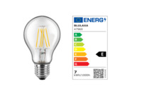 LED-Lampe, E27, 7 W, 810 lm, 240 V (AC), 2700 K, 300 °, klar, warmweiß, E