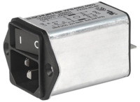 IEC-Stecker-C14, 50 bis 60 Hz, 2 A, 250 VAC, 4 mH, Flachstecker 6,3 mm, 4302.500