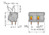 Leiterplattenklemme, 5-polig, RM 10 mm, 0,08-2,5 mm², 24 A, Käfigklemme, grau, 2