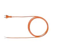 Supply cable H05BQ-F 2x1.00 5m orange 24G/ferrules 244.876, 5 m, 250 V, 16 A Cavi di alimentazione esterni