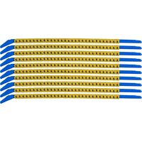 Clip Sleeve Wire Markers SCNG-13-6, Black, Yellow, Kábeljelölok