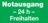 Hinweisschild - Notausgang – 24 h – Freihalten, Grün/Weiß, 15 x 30 cm