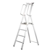 Aluminium step ladder with large platform