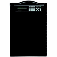 Schreibplatte A4 mit Rechner schwarz