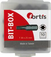 Bity 1/4'' DIN3126 TORX T30 x 25mm 10szt FORTIS