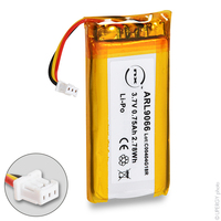 Batterie(s) Batterie Li-Po 1S1P + PCM(1A) + NTC10K UN38.3 (2.78Wh) 3.7V 750mAh