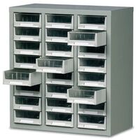 Steel cabinets with high impact drawers - 24 drawers
