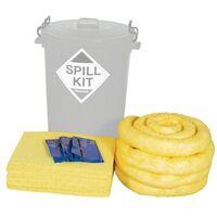 Refill kit for 90L plastic drum spill kit, chemical