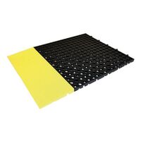 Recycled interlocking drainage floor tiles