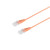 ISDN-Anschlusskabel, RJ45 Stecker auf RJ45 Stecker, Rundkabel, 4-adrig, orange, 0,5m