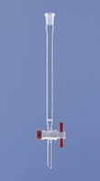 Chromatographie-Säule mit Fritte 300 x 10 mm Hülse NS 14/23 mit PTFE-Hahn