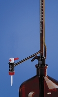 Burette automatique de Pellet en verre borosilicaté brun 3.3 classe B sans robinet intermédiaire Description sans flacon