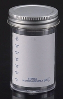 Probenbehälter PS mit Metallkappe steril (LLG-Labware) | Nennvolumen: 100 ml
