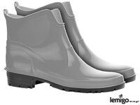 BUTY Z PCV LEMIGO SZARY/STALOWY 37