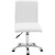 Krzesło kosmetyczne obrotowe z oparciem 38-52 cm LANCY - białe