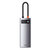 Multifunkcjonalny HUB USB 5w1 USB-C PD 100W HDMI szary