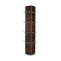 FlexiSlot- Presentation Tower "York Rotation" | dark wood effect