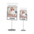Tabletop Display / Info Stand / Metal Poster Stand with Acrylic Pocket | A3